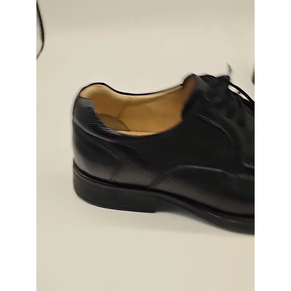 Studio BELVEDERE Shoes Mens 10.5D BAY BRIDGE Dress Oxford BLACK Leather Lace Up